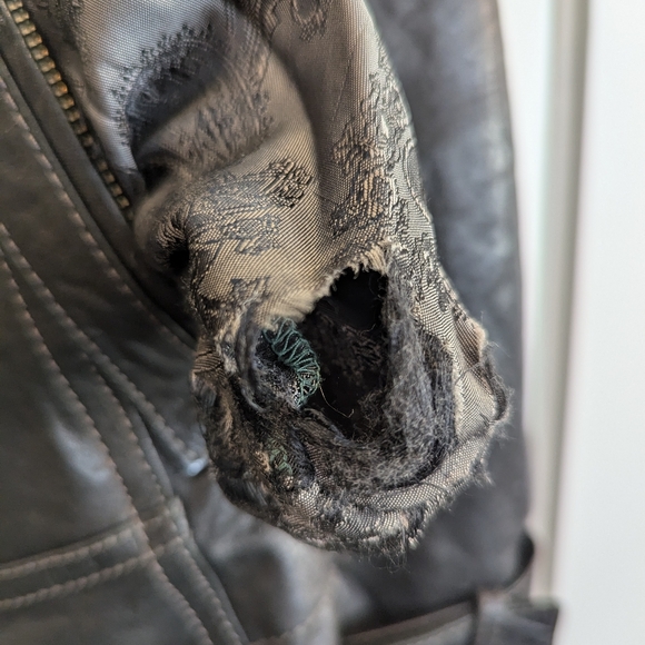 Daniel woman's Italian leather bomber jacket - Picture 6 of 8